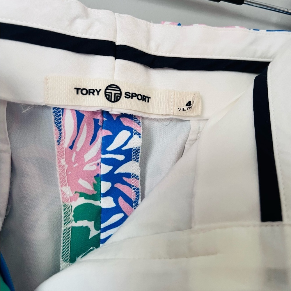 Tory Burch Printed Crepe Straight-Leg Trousers | SS Floral | Size 4 - Picture 6 of 9